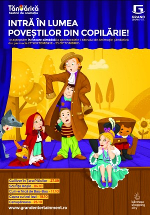 GULLIVER IN TARA PITICILOR si SCUFITA ROSIE, la Grand Cinema & More GULLIVER IN TARA PITICILOR si SCUFITA ROSIE, la Grand Cinema & More